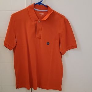 Lands End orange Polo shirt